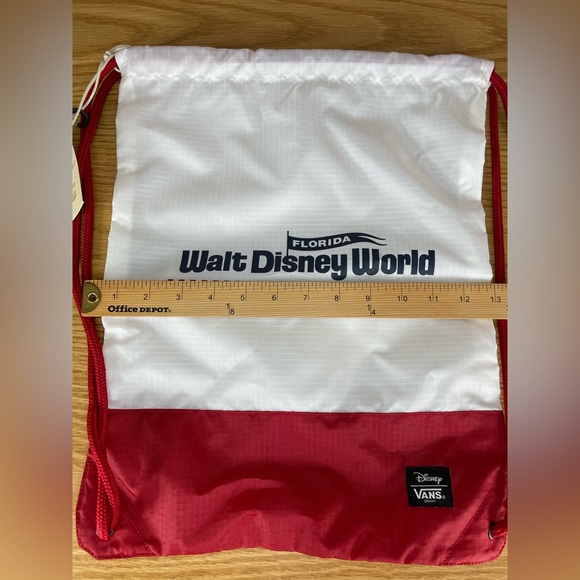 Vans Disney Parks Walt Disney World 50th Florida Drawstring Backpack NEW WDW - Picture 6 of 12